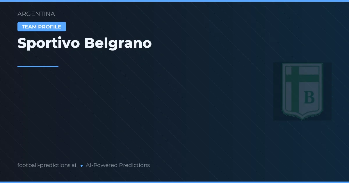 Sportivo Belgrano voorspellingen & statistieken