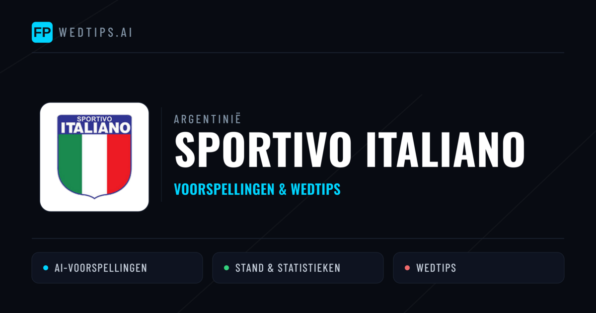 Sportivo Italiano voorspellingen & statistieken