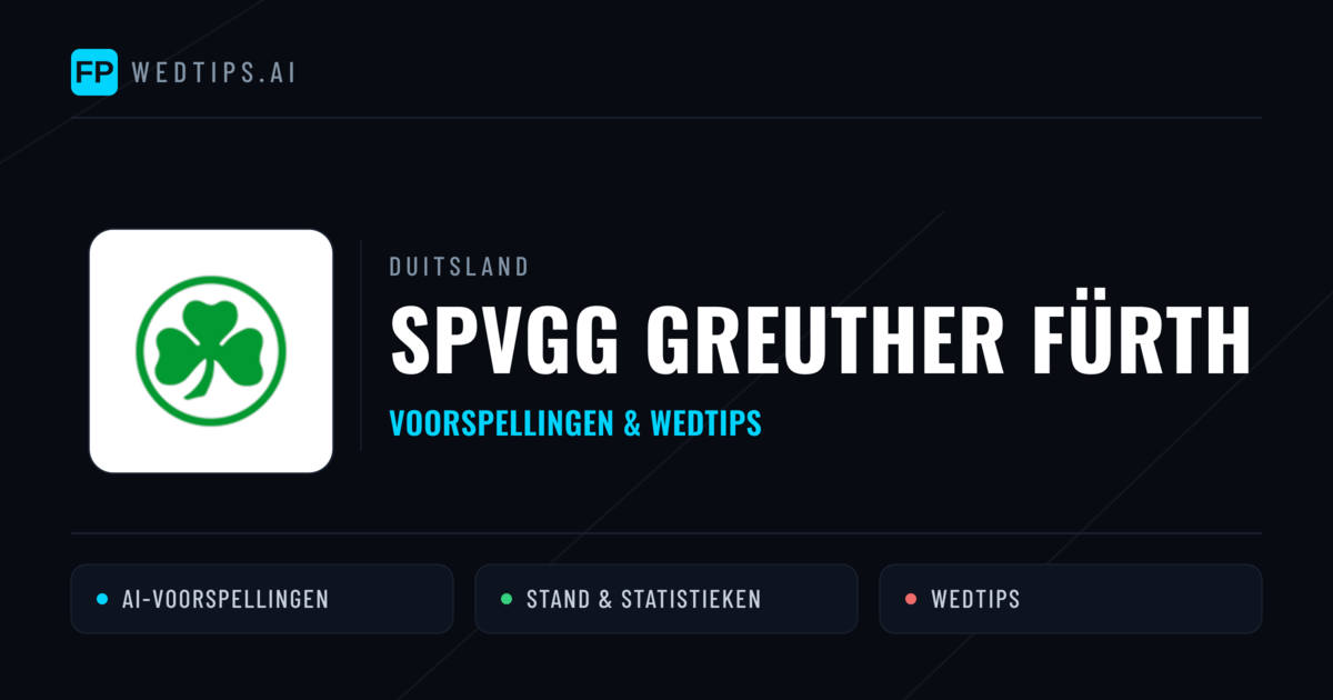 SpVgg Greuther Fürth voorspellingen & statistieken
