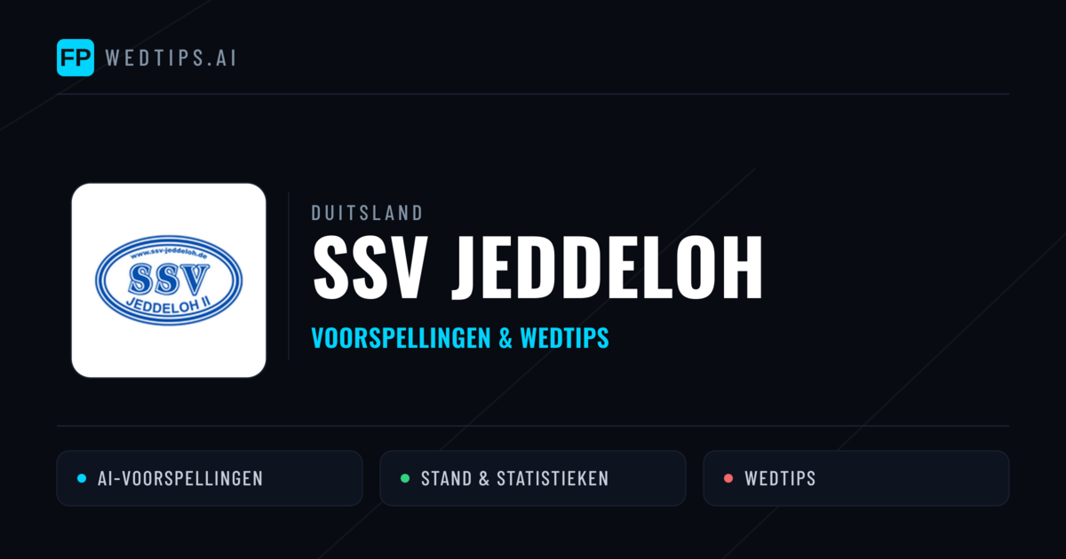 SSV Jeddeloh voorspellingen & statistieken
