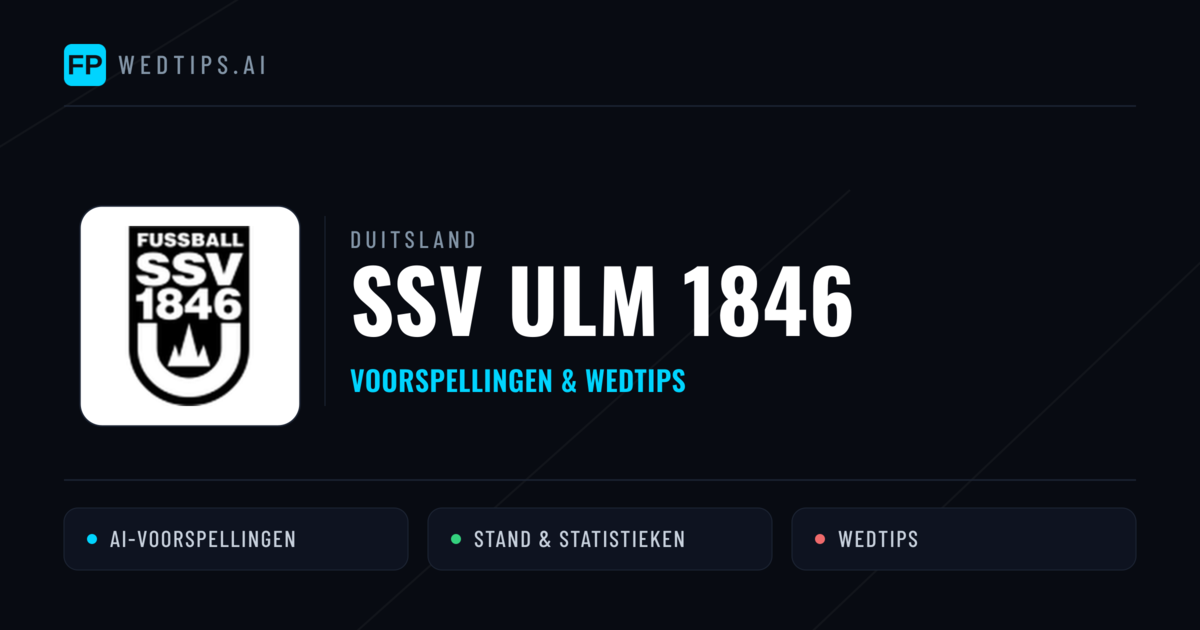 SSV Ulm 1846 voorspellingen & statistieken
