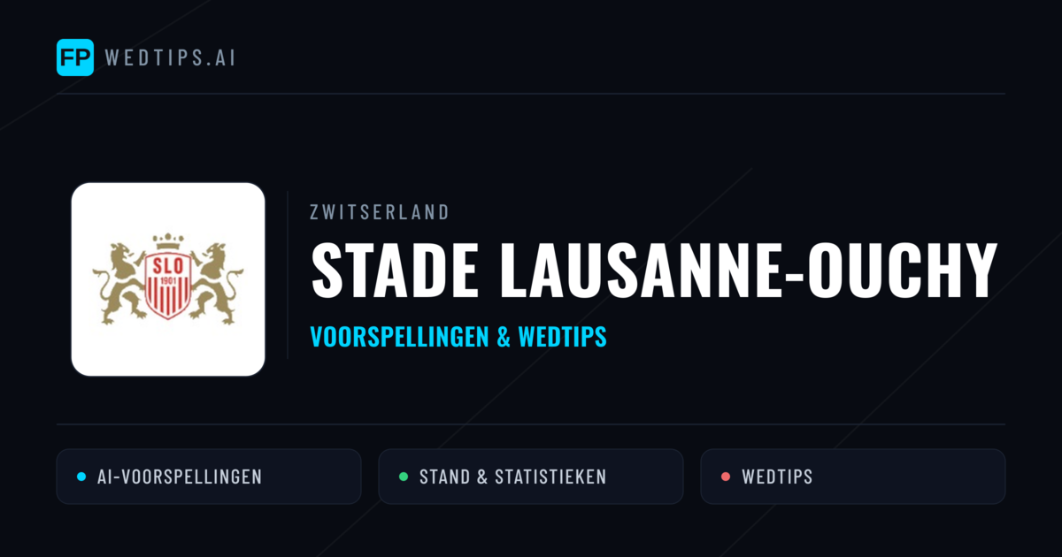 Stade Lausanne-Ouchy voorspellingen & statistieken
