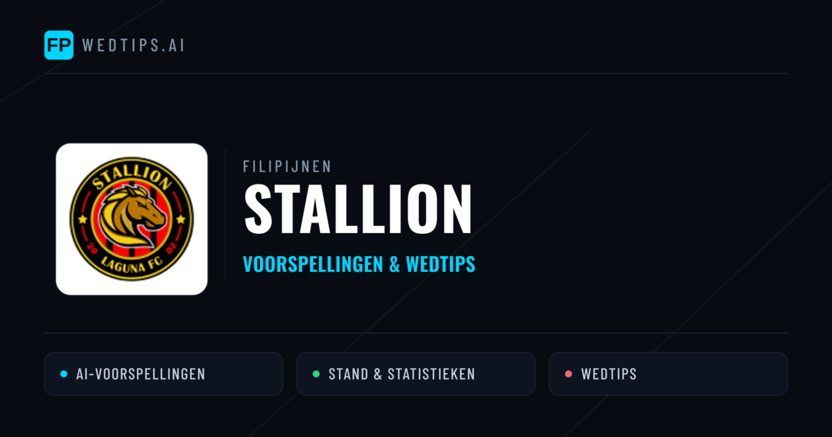 Stallion voorspellingen & statistieken