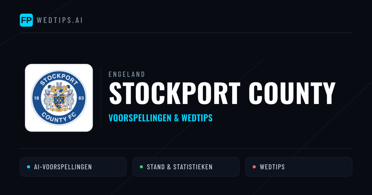 Stockport County voorspellingen & statistieken