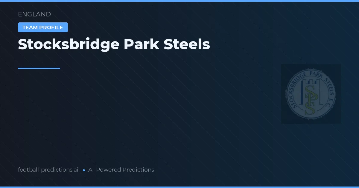 Stocksbridge Park Steels voorspellingen & statistieken