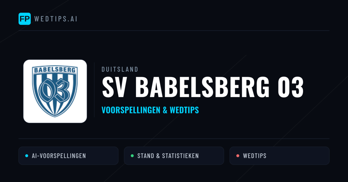 SV Babelsberg 03 voorspellingen & statistieken