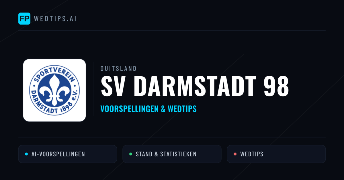 SV Darmstadt 98 voorspellingen & statistieken