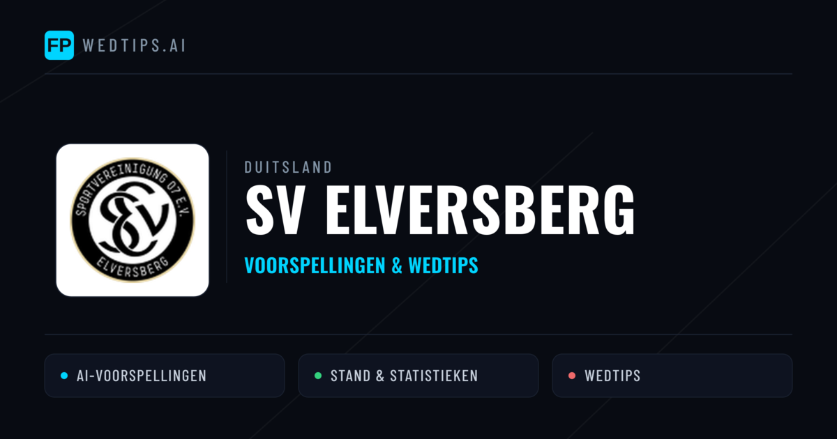 SV Elversberg voorspellingen & statistieken
