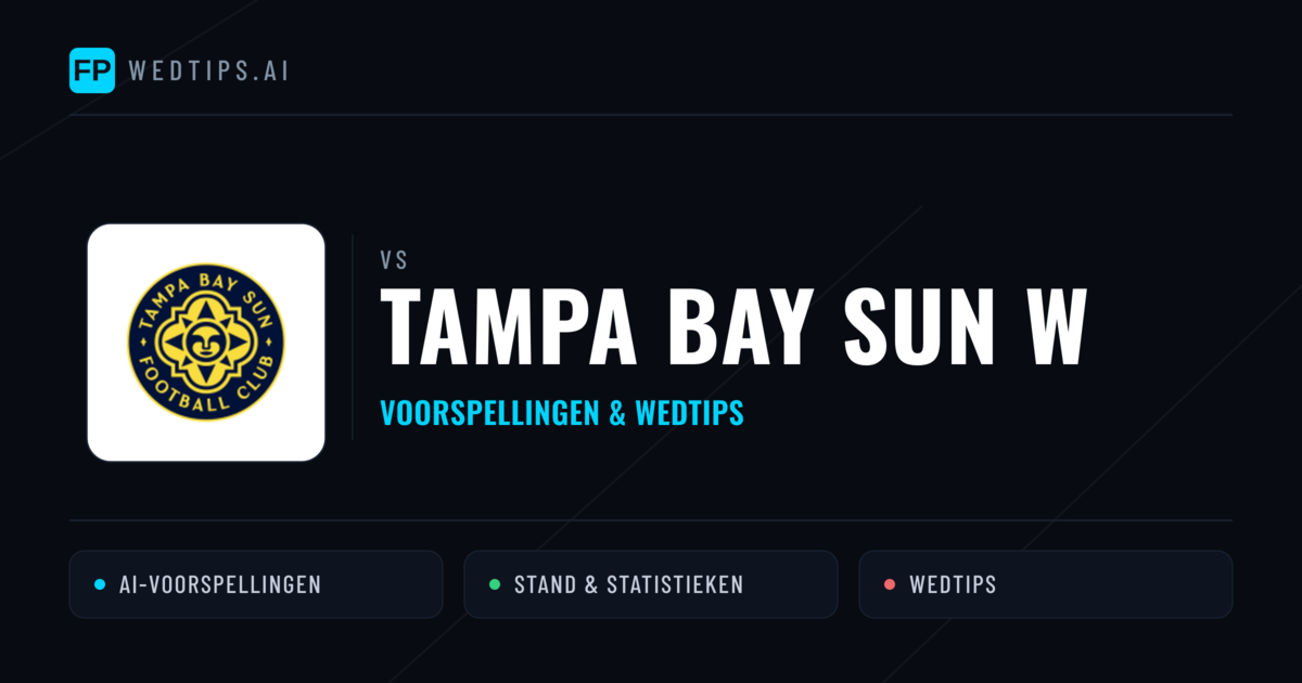 Tampa Bay Sun W voorspellingen & statistieken