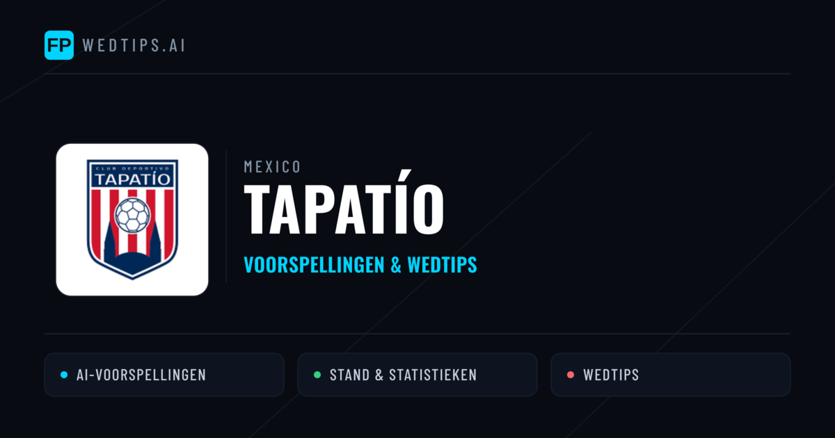 Tapatío voorspellingen & statistieken