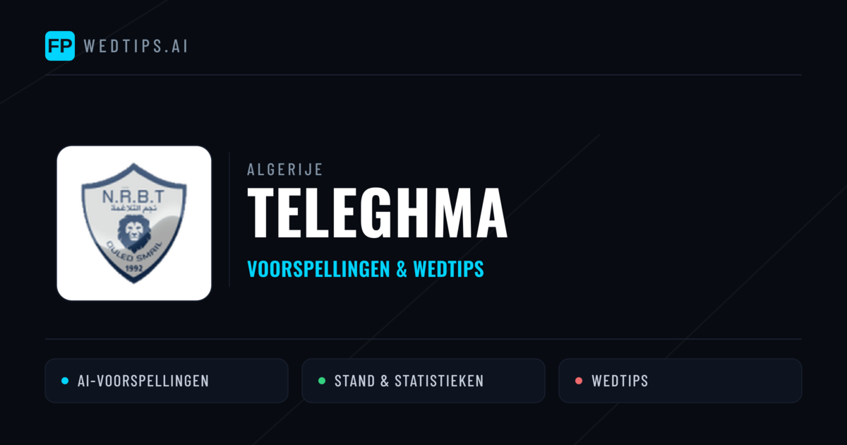 Teleghma voorspellingen & statistieken