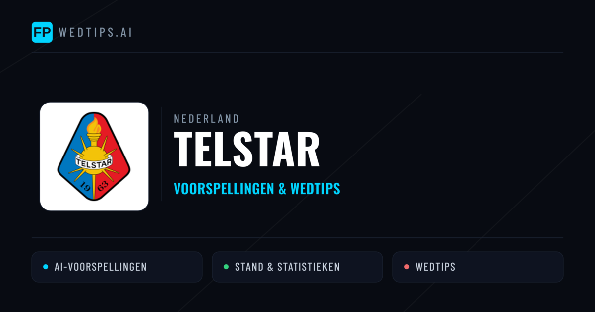 Telstar voorspellingen & statistieken