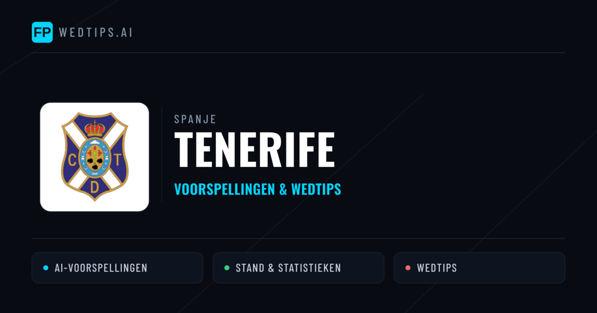 Tenerife voorspellingen & statistieken
