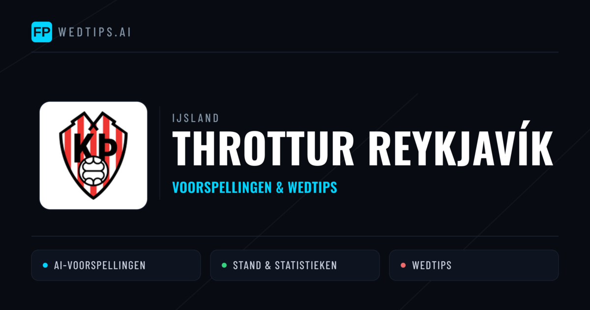 Throttur Reykjavík voorspellingen & statistieken