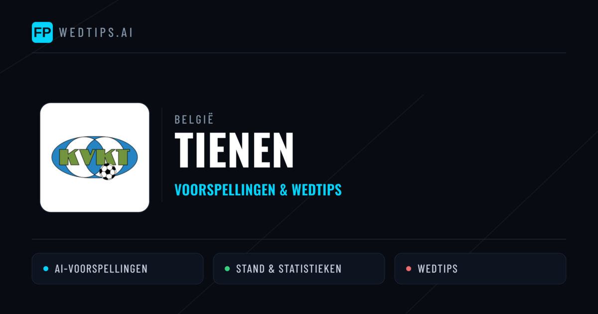 Tienen voorspellingen & statistieken