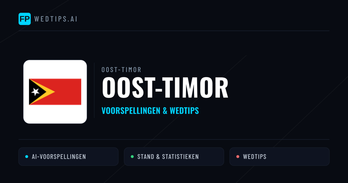 Oost-Timor voorspellingen & statistieken