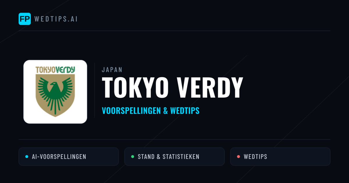 Tokyo Verdy voorspellingen & statistieken