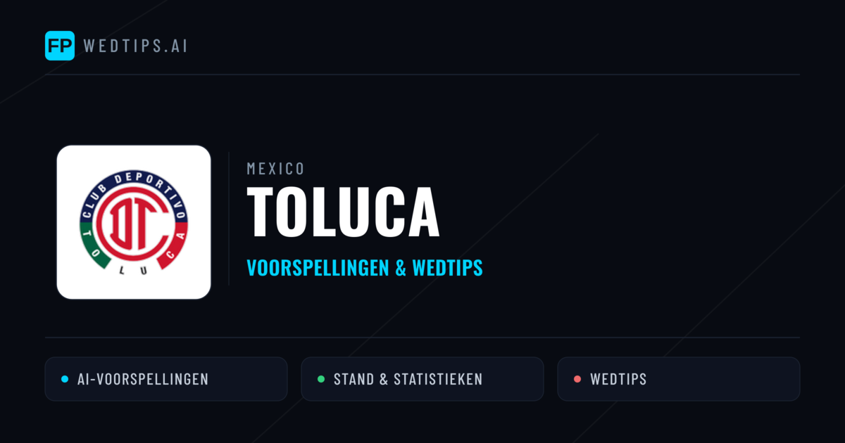 Toluca voorspellingen & statistieken