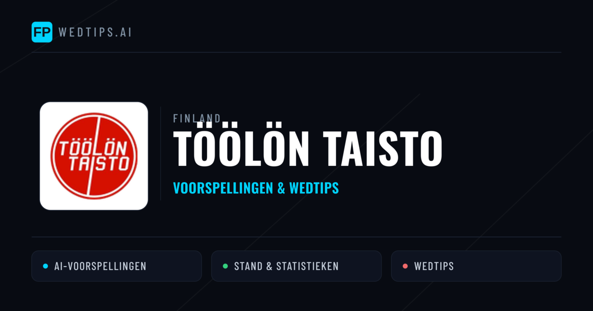 Töölön Taisto voorspellingen & statistieken