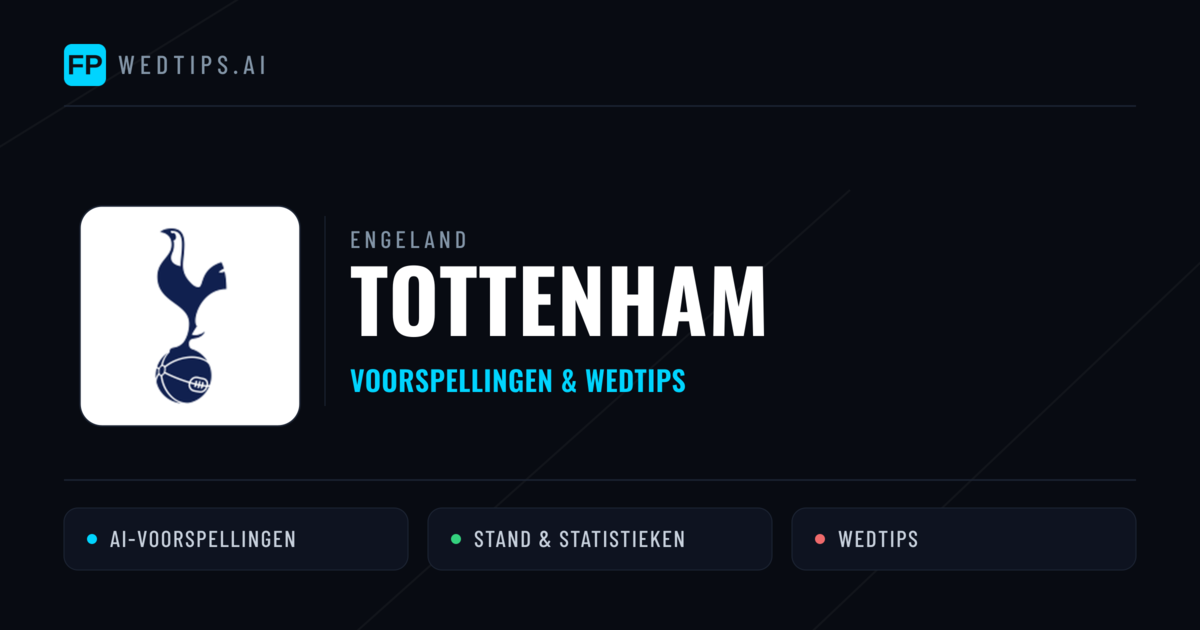 Tottenham voorspellingen & statistieken
