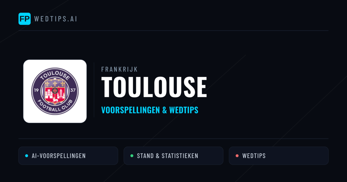 Toulouse voorspellingen & statistieken