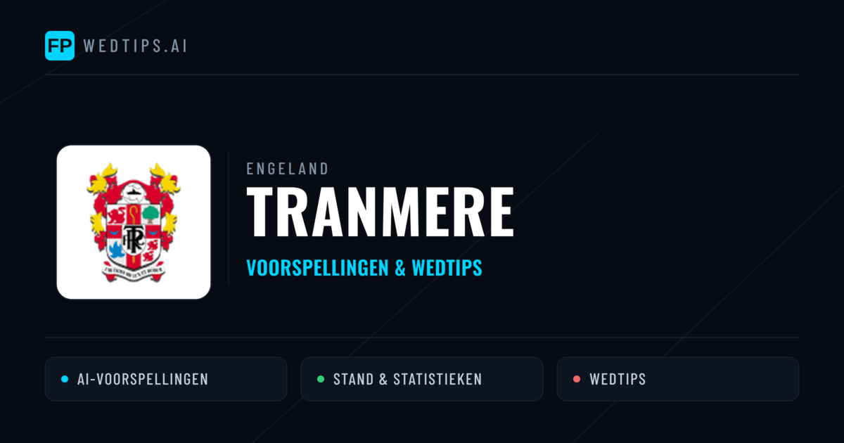 Tranmere voorspellingen & statistieken
