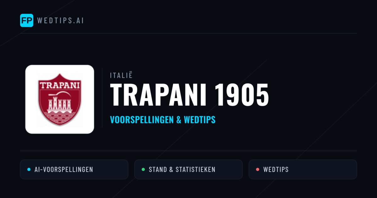 Trapani 1905 voorspellingen & statistieken