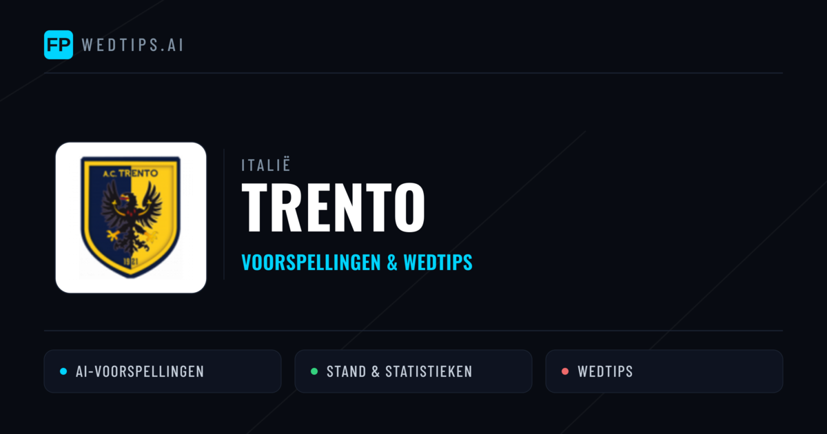 Trento voorspellingen & statistieken