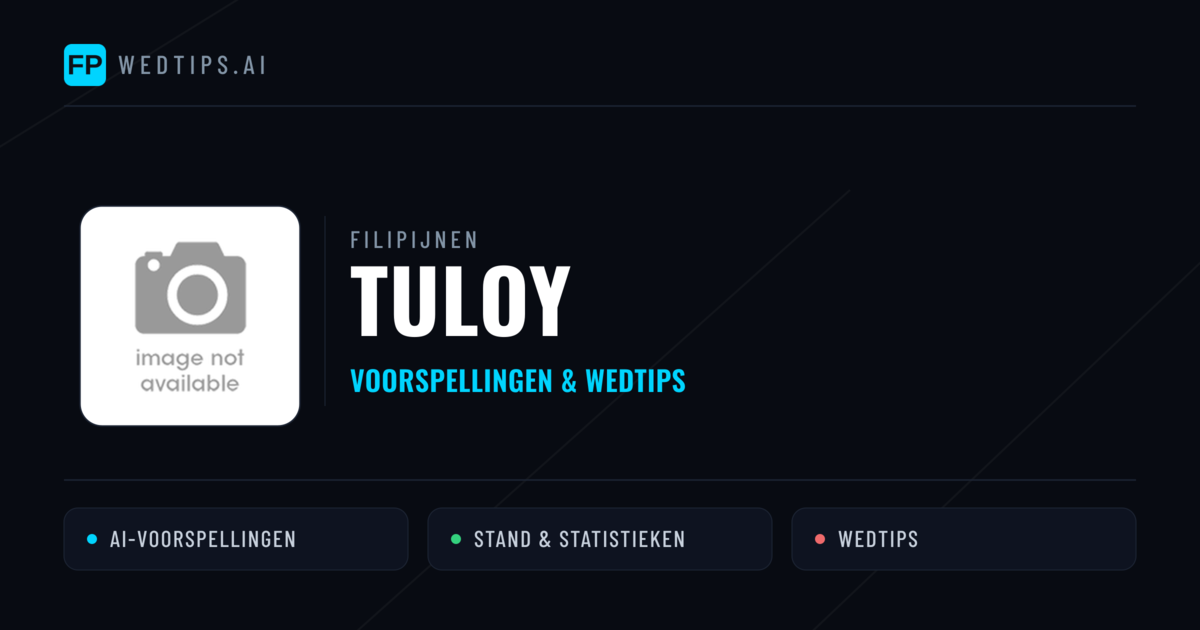 Tuloy voorspellingen & statistieken