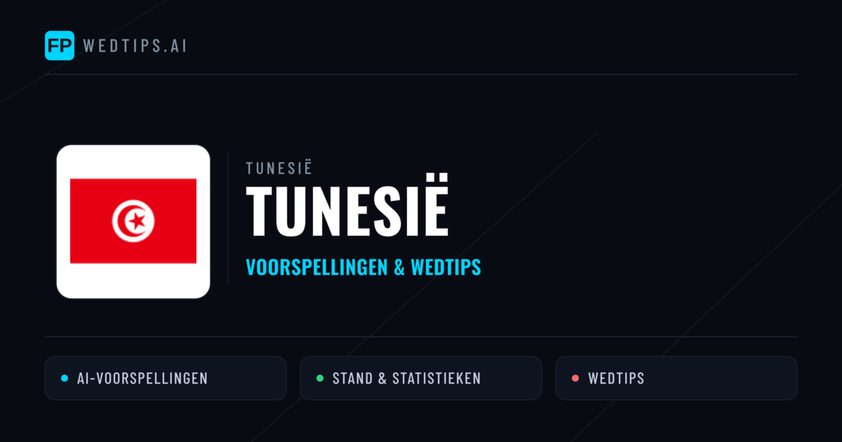 Tunesië voorspellingen & statistieken