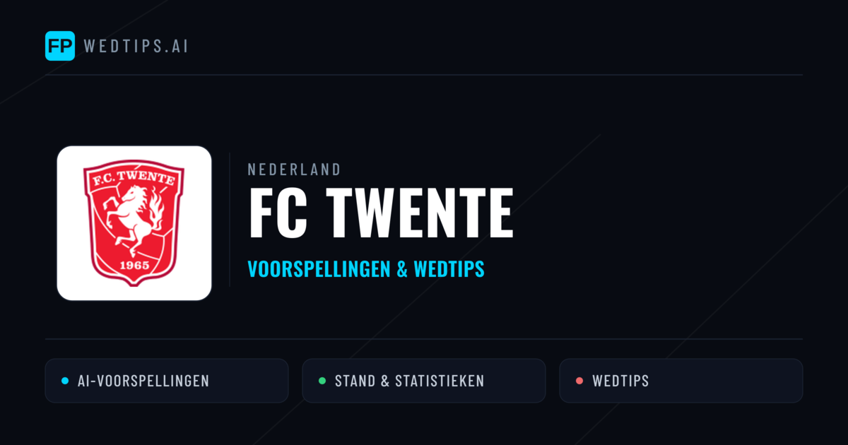 FC Twente voorspellingen & statistieken
