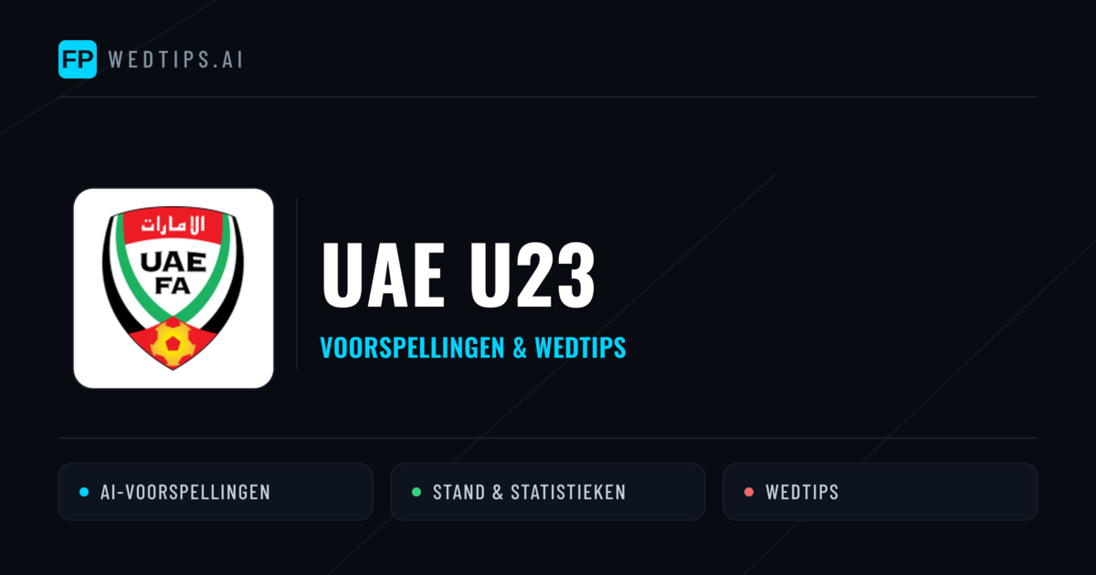 UAE U23 voorspellingen & statistieken