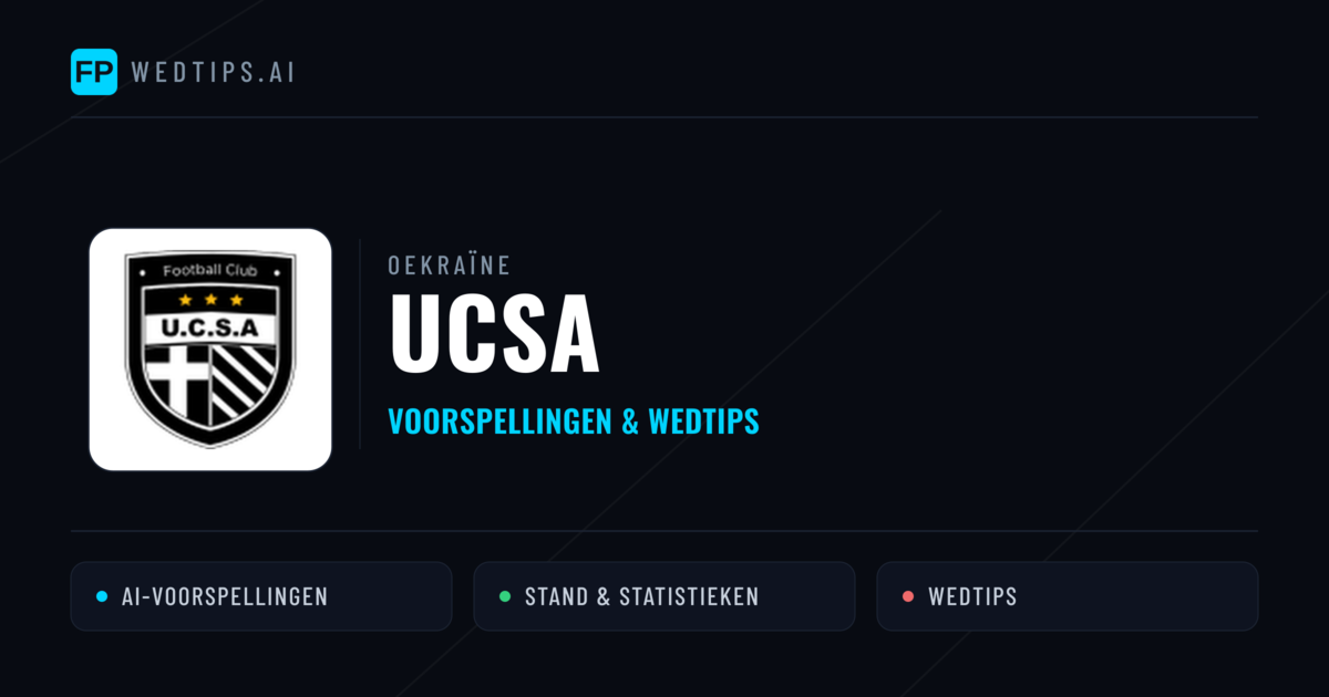 UCSA voorspellingen & statistieken