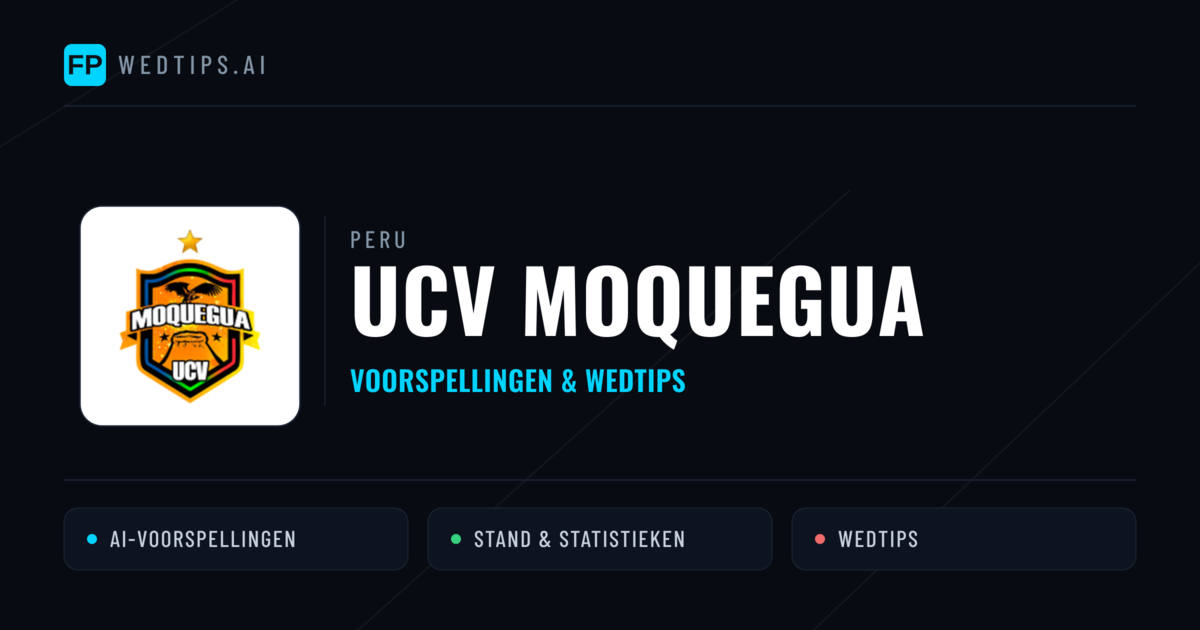 UCV Moquegua voorspellingen & statistieken