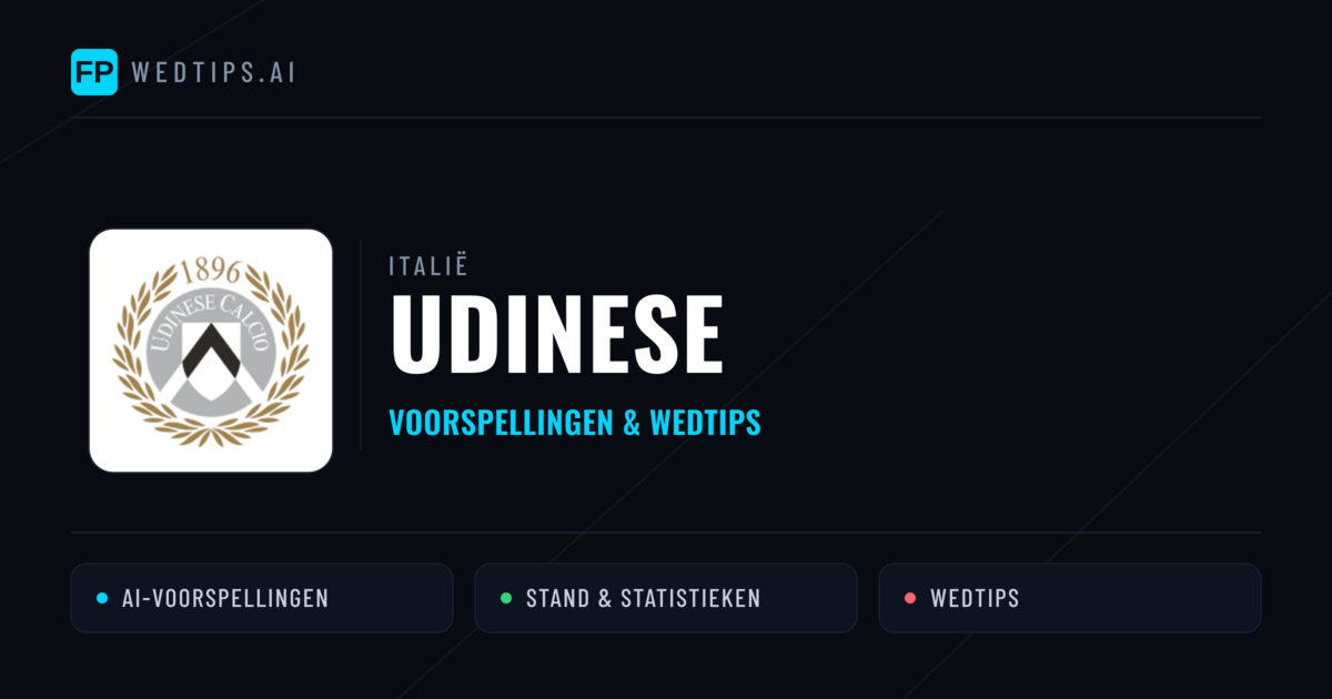 Udinese voorspellingen & statistieken
