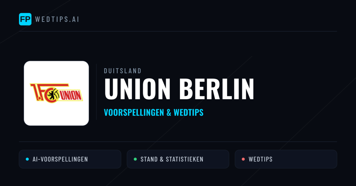Union Berlin voorspellingen & statistieken