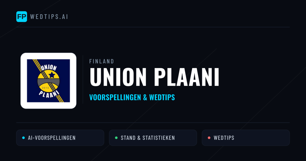 Union Plaani voorspellingen & statistieken