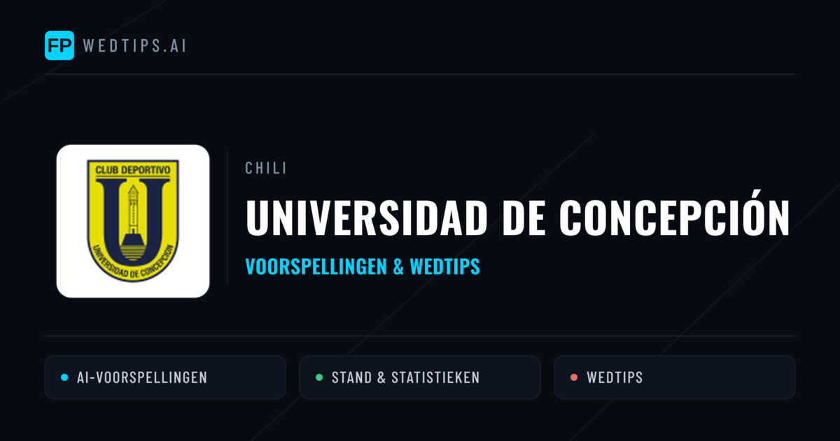 Universidad de Concepción voorspellingen & statistieken