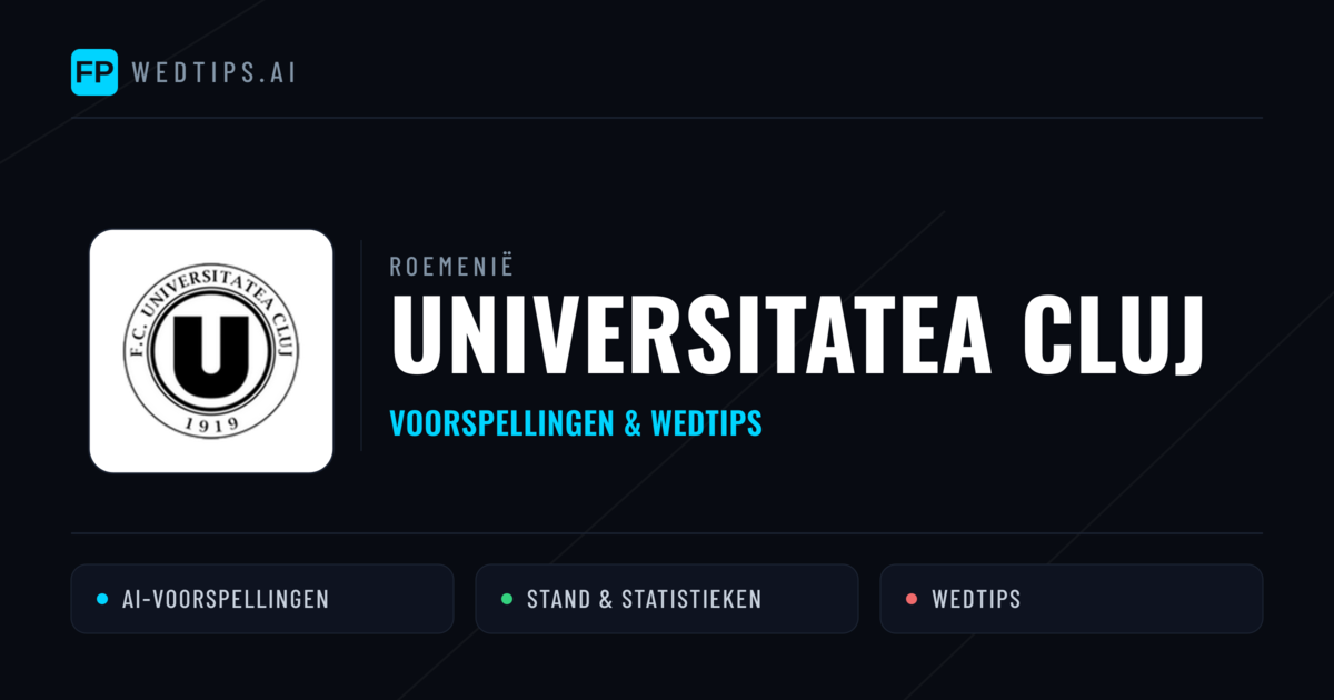 Universitatea Cluj voorspellingen & statistieken