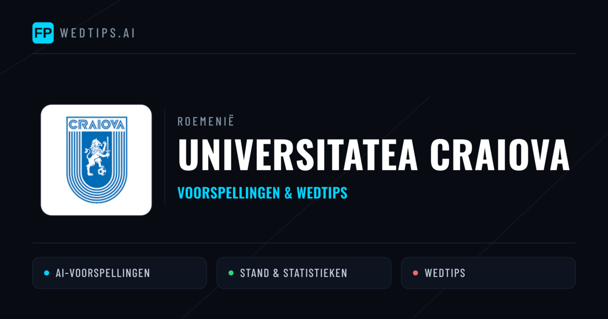 Universitatea Craiova voorspellingen & statistieken