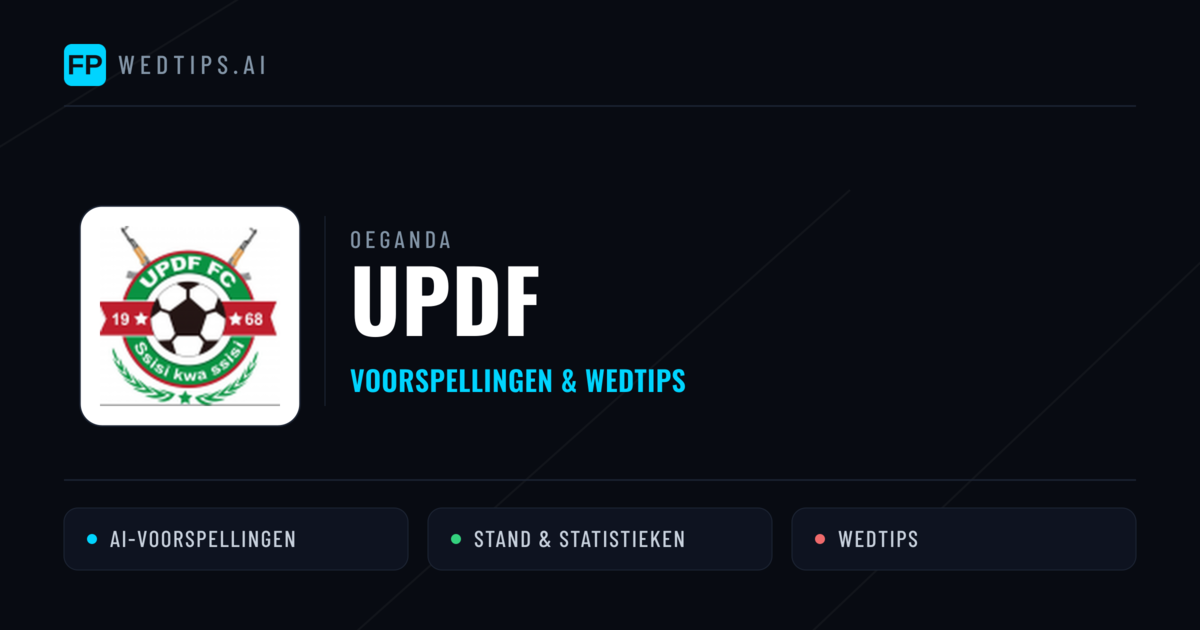 UPDF voorspellingen & statistieken