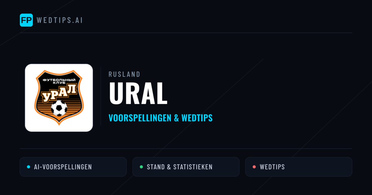 Ural voorspellingen & statistieken