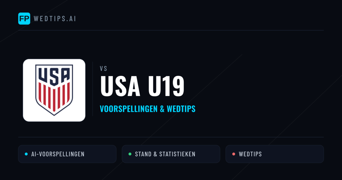 USA U19 voorspellingen & statistieken