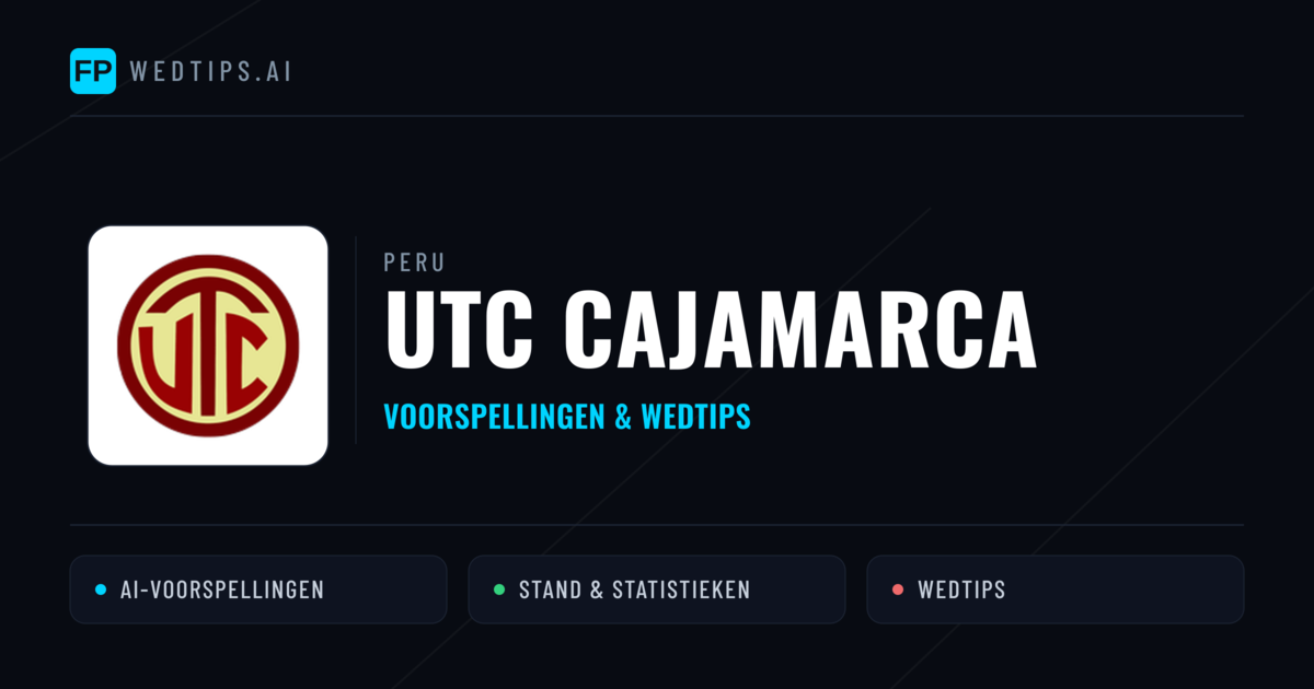 UTC Cajamarca voorspellingen & statistieken