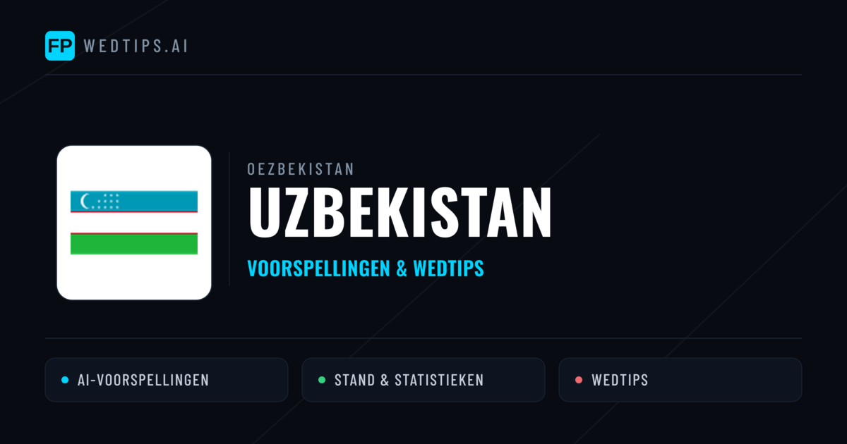 Uzbekistan voorspellingen & statistieken