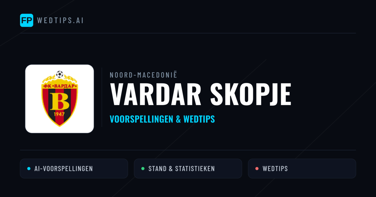 Vardar Skopje voorspellingen & statistieken