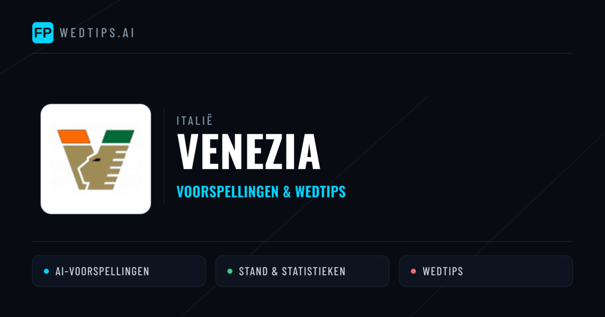 Venezia voorspellingen & statistieken