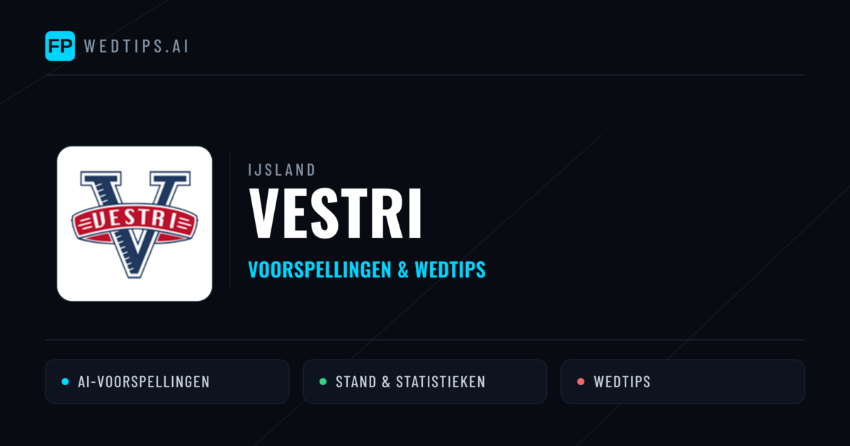 Vestri voorspellingen & statistieken