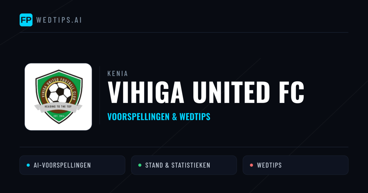 Vihiga United FC voorspellingen & statistieken