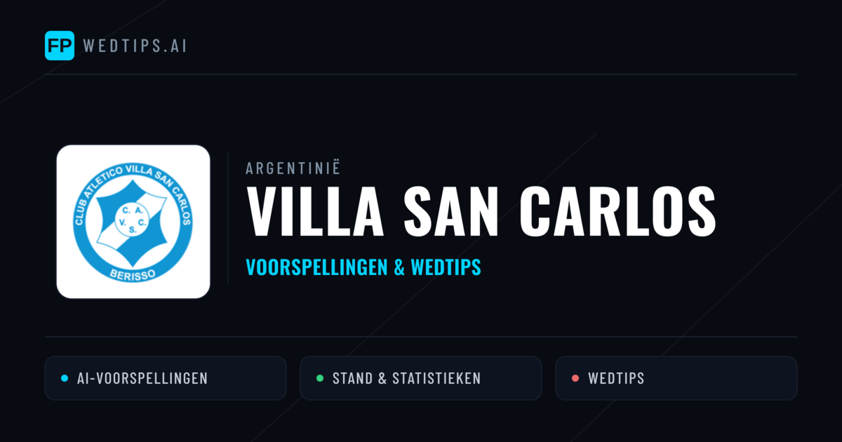 Villa San Carlos voorspellingen & statistieken